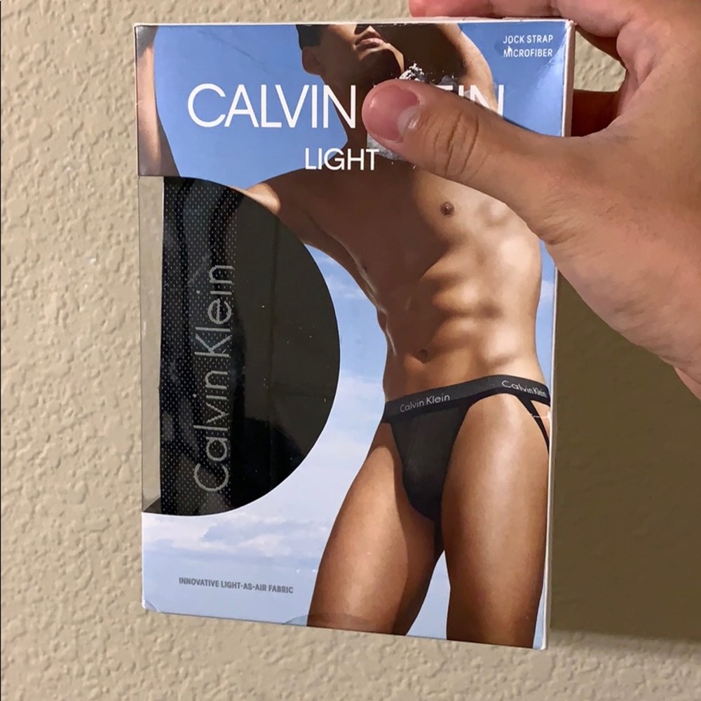 Calvin Klein Light Medium Black Jock strap